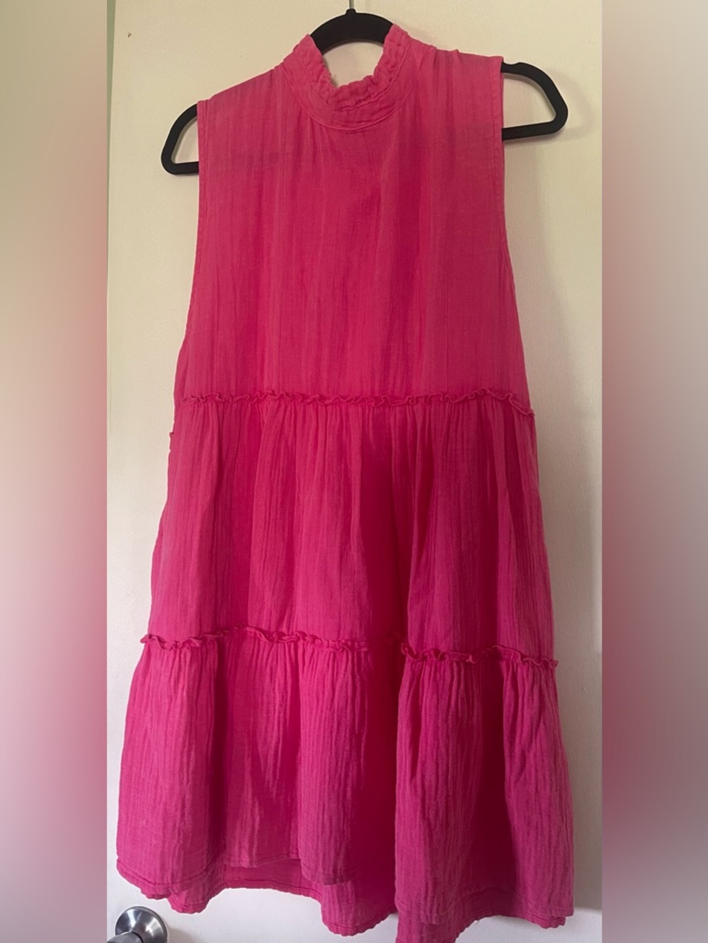 Simply Southern Tiered Sleeveless Women’s Dress in Hot Pink *NWOT
